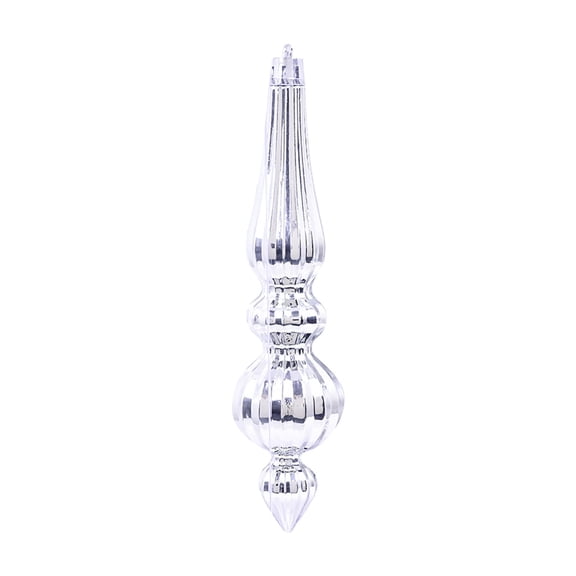 6Pcs Christmas Decoration Painted Decorative Water Droplet Ice Bar Shaped Electroplated Christmas Decoration