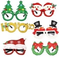 thumbnail image 1 of 6Pcs Christmas Glasses Glitter Holiday Party Glasses Frames Christmas Decoration Accessories Costume Eyeglasses for Christmas Parties Holiday Favors (One Size Fits All), 1 of 2