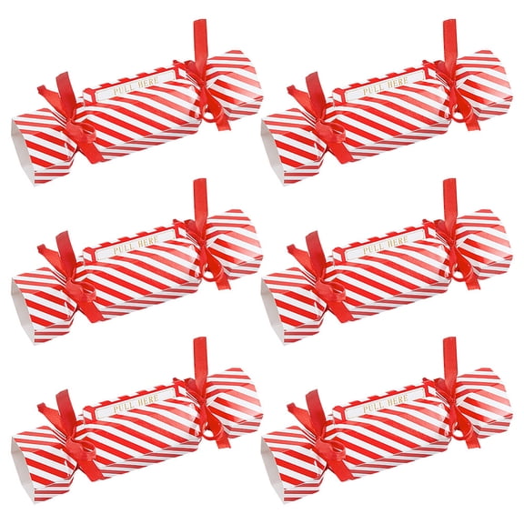 6Pcs Christmas Surprise Money Pull Pouches Christmas Money Box Funny Surprise Box Exploding Cash Roll Pull Pouch Candy Cash Gift Holder