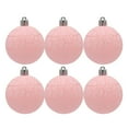 thumbnail image 1 of 6Pcs Christmas Tree Balls Ornaments Macaron Balls Hanging Ornament Shatterproof Pastel Christmas Decor Ball Baubles Xmas Tree Decorations - Pink, 1 of 5