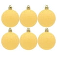 thumbnail image 1 of 6Pcs Christmas Tree Balls Ornaments Macaron Balls Hanging Ornament Shatterproof Pastel Christmas Decor Ball Baubles Xmas Tree Decorations - Yellow, 1 of 5