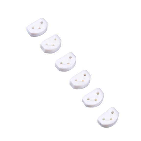 6Pcs Classical Guitar Rollers String Trees Guitar String Ties Bridge Beads Plastic Strings Retainer for Acoustic Guitars