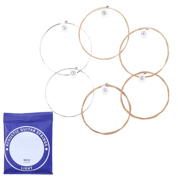 6Pcs Classical Highly Carbon Steel Core Guitar Strings 1st-6th String Guitar Strings for Acoustics Folk Guitar Accessories