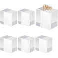 thumbnail image 1 of 6Pcs Clear Acrylic Cube 1.6x1.6x1.2 Inch Acrylic Square Display Blocks Square Clear Polished Acrylic Display Cube Acrylic Display Block for Ring Jewelry Showcase Display Holder Base, 1 of 10
