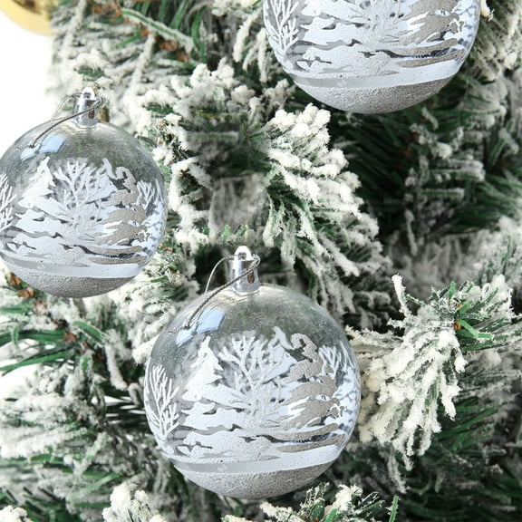 6Pcs Clear Christmas Ball Ornaments, Transparent Plastic Fillable Baubles for DIY Crafts, Christmas Tree Decorations, Party Hanging Décor, Decorations and Gift Wrapping