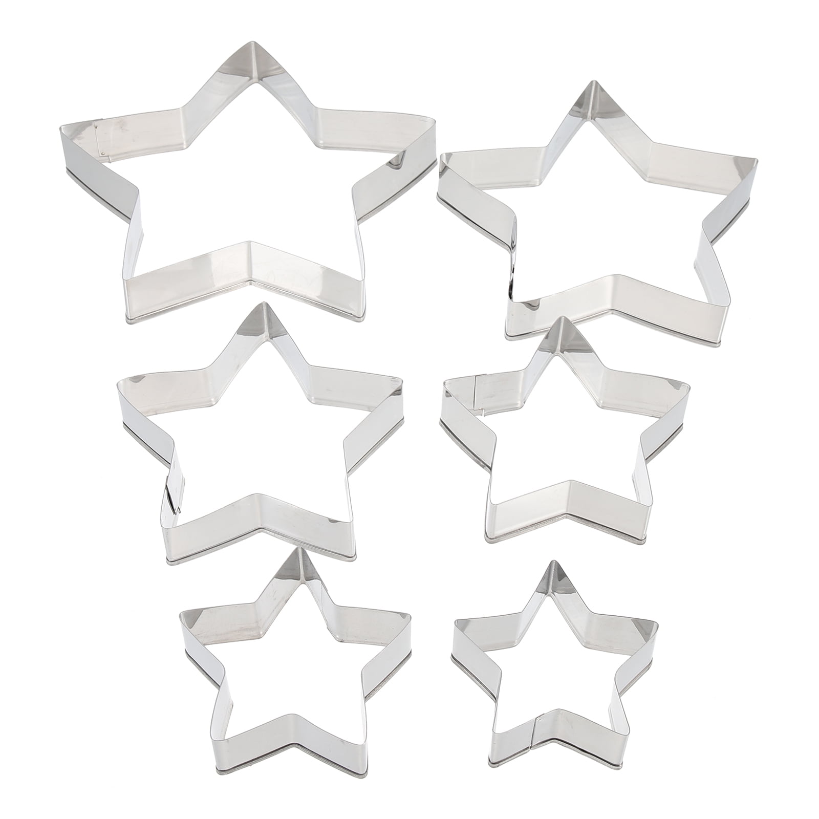6Pcs Cookie Molds Stainless Biscuit Cutter DIY Cookie Cutters Stainless