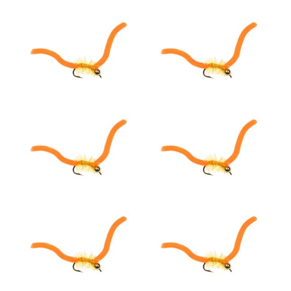 6Pcs Copper Bead Head Fly Fishing Set With Enhances Durability Fly Fishing Baits For Outdoor Activity