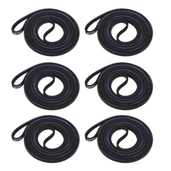 6Pcs Cost-Effective Dryer Belt Solution for Home Appliance Repairs Fits Wide Range Dryers
