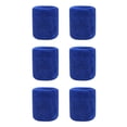 thumbnail image 1 of 6Pcs Cotton Sports Wristbands, Hand Protection Sweatbands for Athletic Workout, Breathable Moisture Wicking Bands, Ideal for Exercise, Blue, 1 of 4