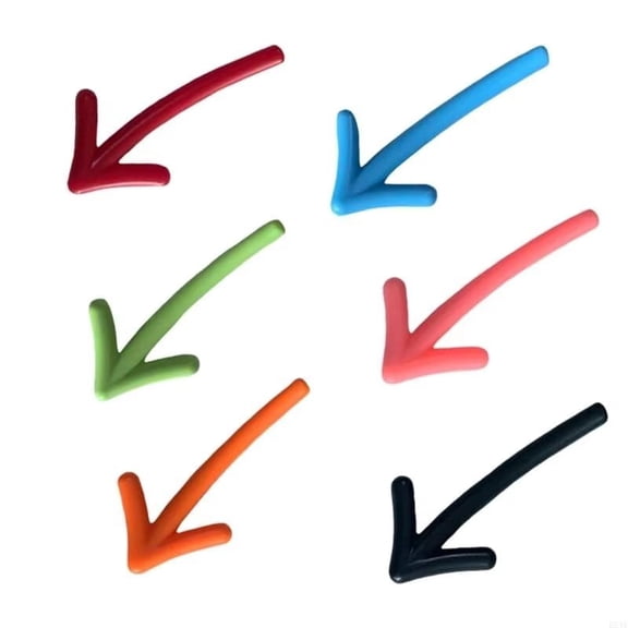 6Pcs Creative Arrow Balloon Whiteboard Message Holder Fridge Magnet Refrigerator Magnet Sticker for Home Kitchen Decorations