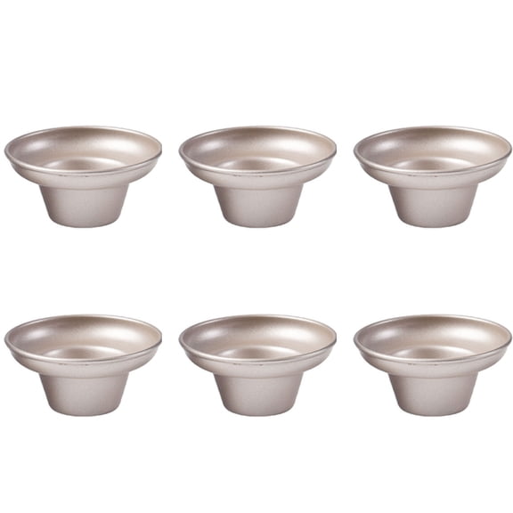 6Pcs Creative Cake Pans for Kitchen Baking Convenient Gold Mushroom Baking Molds for Cakes, Brownies, and Snacks