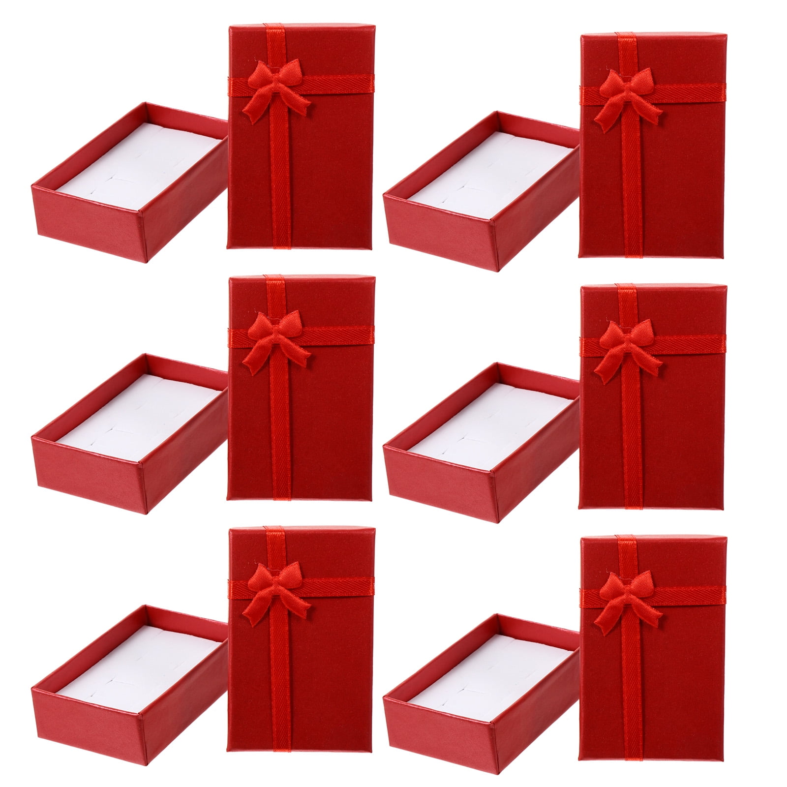 6Pcs Creative Package Gift Boxes Cardboard Paper Gift Cases with Ribbon ...