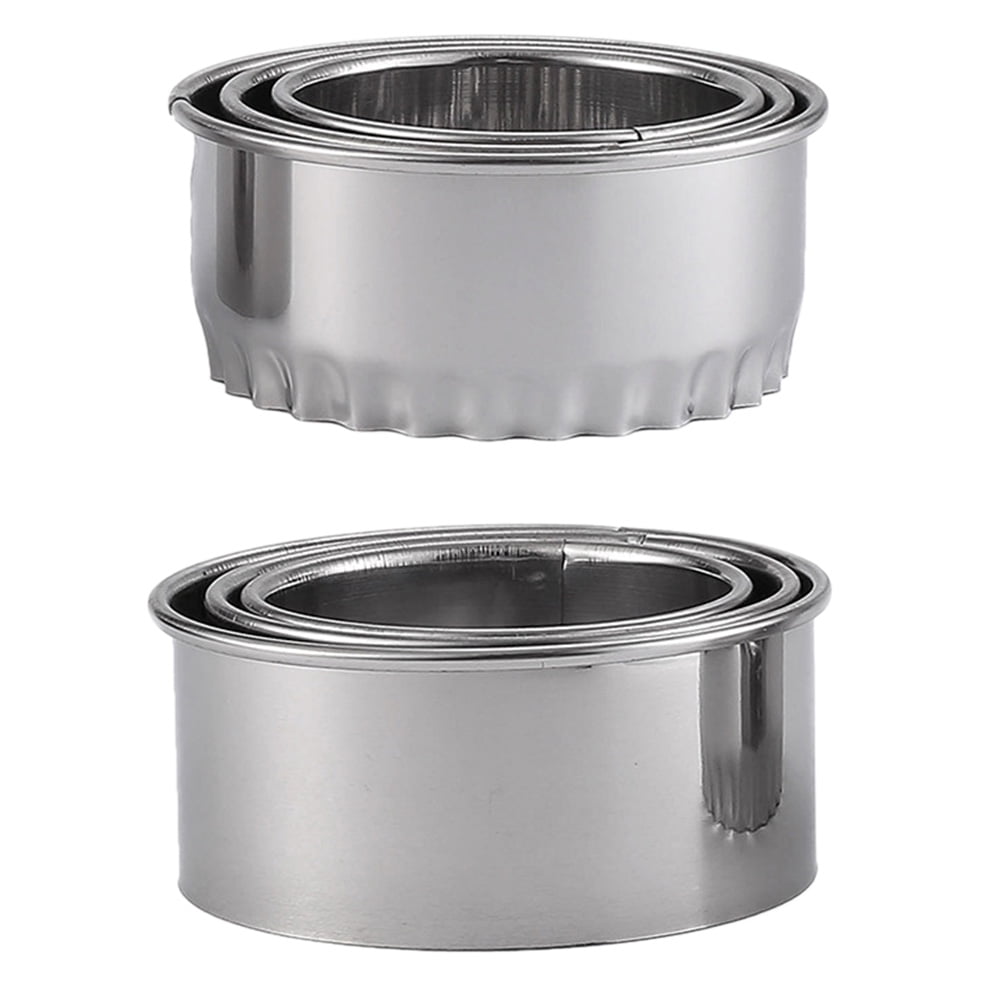 6Pcs Creative Stainless Steel Dumplings Wrapper Molds Set Wonton