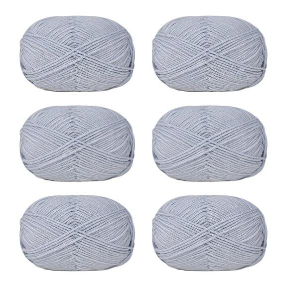 6Pcs Crochet Yarn Cotton Yarn Knitting Yarn for Hand Weaving Knitting Clothes Craft Bag Hat Sweater Craft