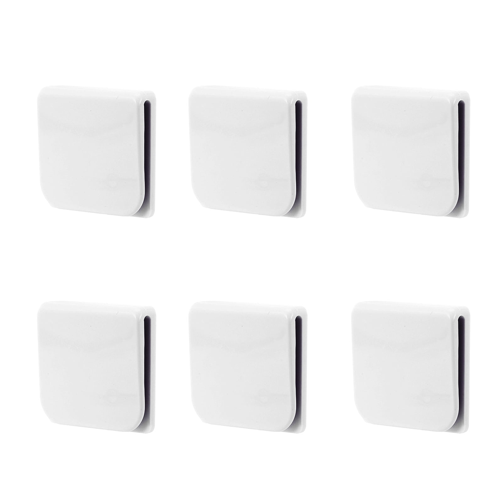 6Pcs Curtain Clip Windproof Self Adhesive ABS Shower Splash Guard ...