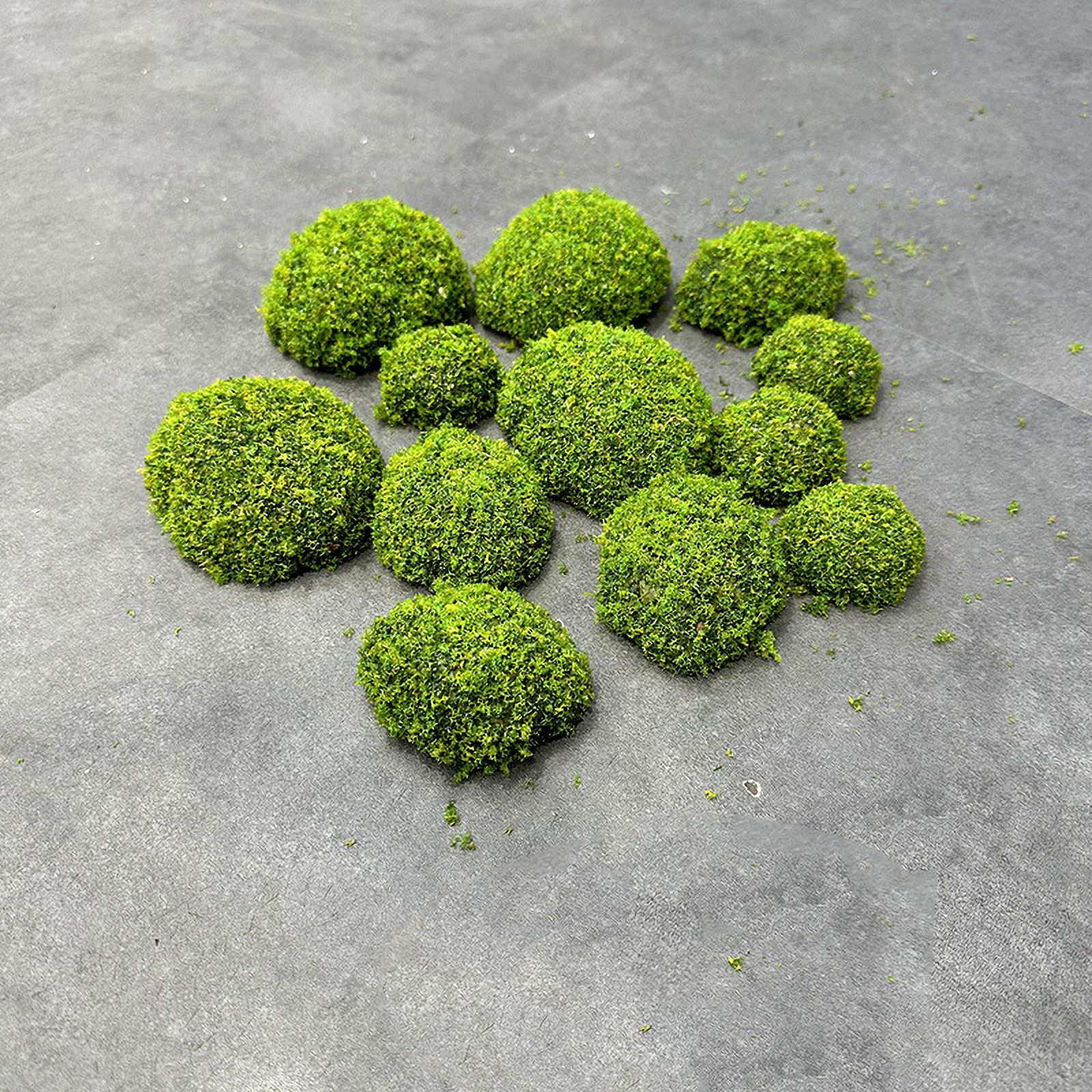 6Pcs Decorative Artificial Moss Rocks Artificial Mossy Stone