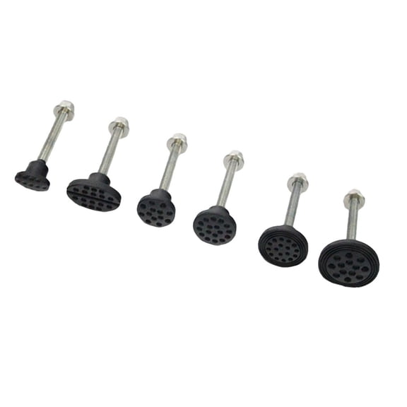 6Pcs Dent Repair Puller Kit with Durable Nut Gasket and Assorted Color Suction Cups for Vehicle Sheet Metal