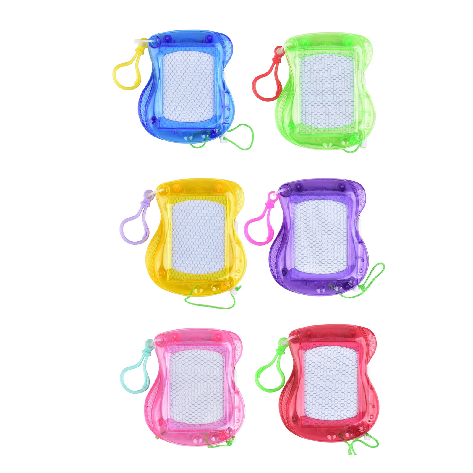 6Pcs Doodles Keychain Set Unique Drawing Boards Key Holder Drawing Tool ...