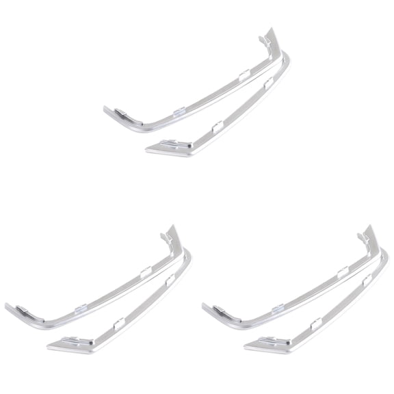 6Pcs Door Tweeter Slot Plug Stickers for F10 F11- 5 Series 2011-2013 ABS Chrome Door Speakers Frame