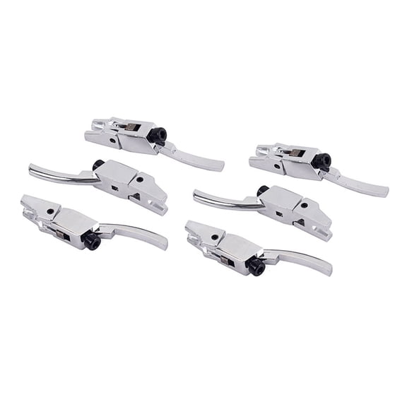 6Pcs Double Locking Guitar Bridge Saddles with Wrench, Tremolo for Enhanced Tone Stability & Quick Setup