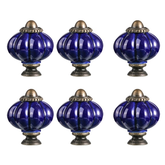 6Pcs Drawer Pulls Ceramic Dressers Knob Cupboard Handle Furniture Pulls
