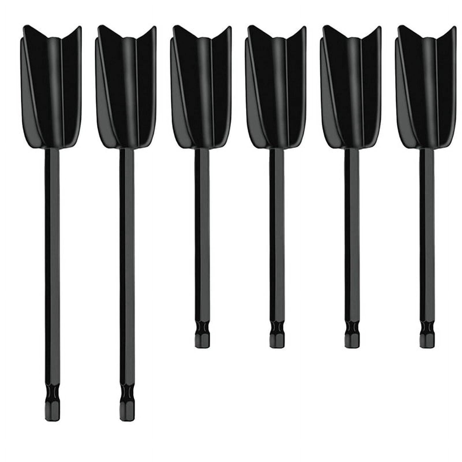 6Pcs Drill Mixer Attachment,Mixer Drill Attachment Resin Mixer Paddles Epoxy Mixer Attachment