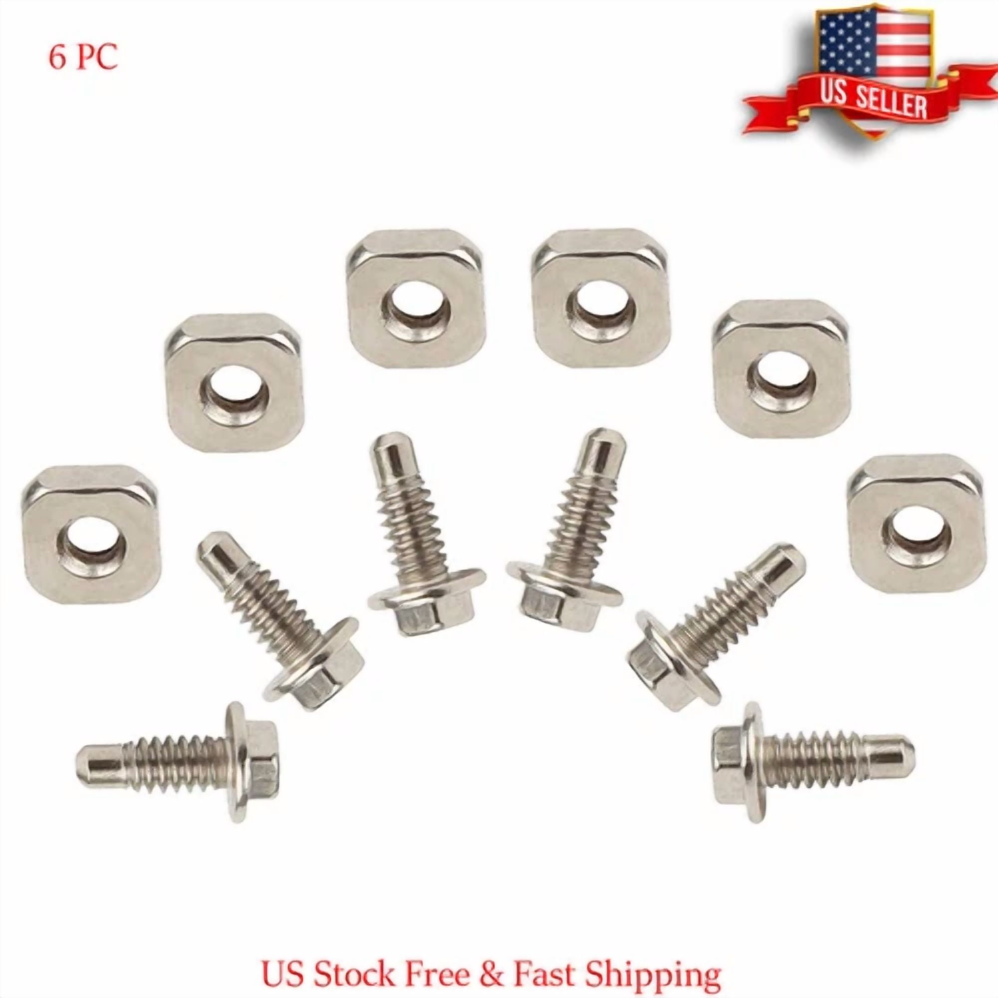 6Pcs Dryer Cord Screw Kit 279393 Fits Whirlpool Kenmore Terminal Ap3020386 New