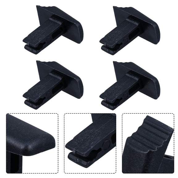 6Pcs Durable Black Plastic Ladder Buttons for Multi Function and Single Sided Ladders