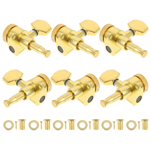 6Pcs Durable Metal Alloy Musical Instrument Turners for Acoustic Guitar