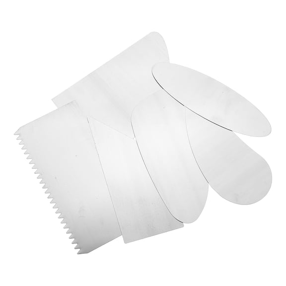 6Pcs Durable Stainless Steel Clay Scrapers One-Piece Design for Easy DIY Clay Sculpturing