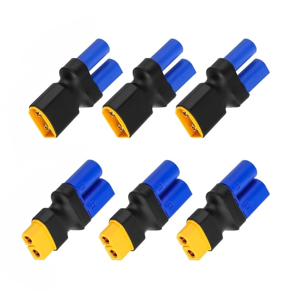 6Pcs EC5 Adapter Portable Connectors Wireless Power Converter Plug For Remote Toy Vehicle