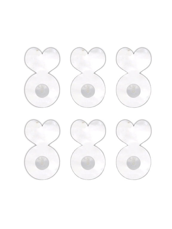 6Pcs Earring Lifters Acrylic Earplug Earring Lifters for Earring Back Ear Lobes Earring Lifter for Heavy Earrings