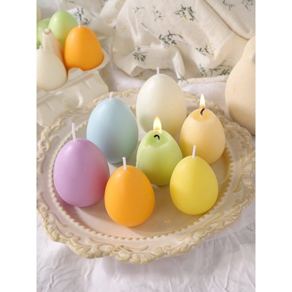 6Pcs Easter Egg Butterfly Scented Candles Soy Wax Handmade Smokeless Women's for Easter Centerpieces, Springtime Relaxation and Aromatic Home Decor