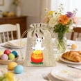 thumbnail image 1 of 6Pcs Easter Gift Bag Cute Drawstring Bag 5.9 x 3.9 Inch Easter Bunny Rabbit Gift Pouch Bag Rustic Hunt Bag for Party Favor DIY Craft, 1 of 6