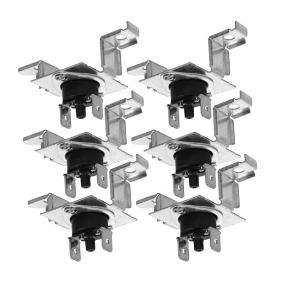 6Pcs Easy-to-Install Dryer Thermostat for Common Malfunctions Fixes No Heat, Insufficient Heat, & Long Drying Times