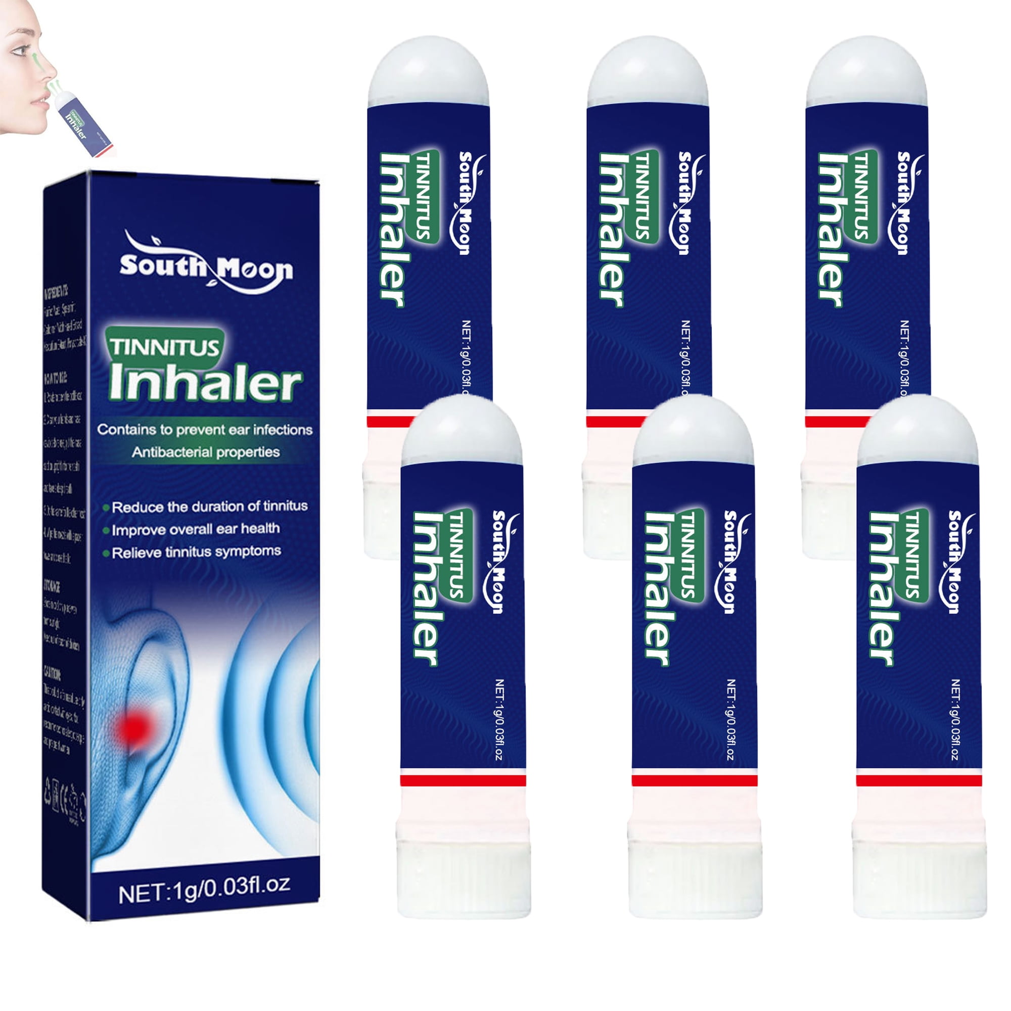 2Pcs Echo Ease Tinnitus Relief Nasal Inhalers Effective Medicine for