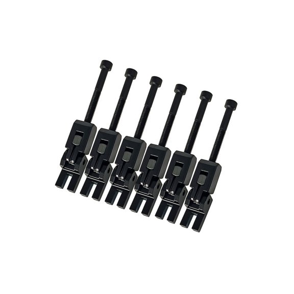 6Pcs Electric Guitar Tremolo Bridge Saddles for Guitar Tremolo Bridge Double Locking Systems Locked Saddles Easy Install