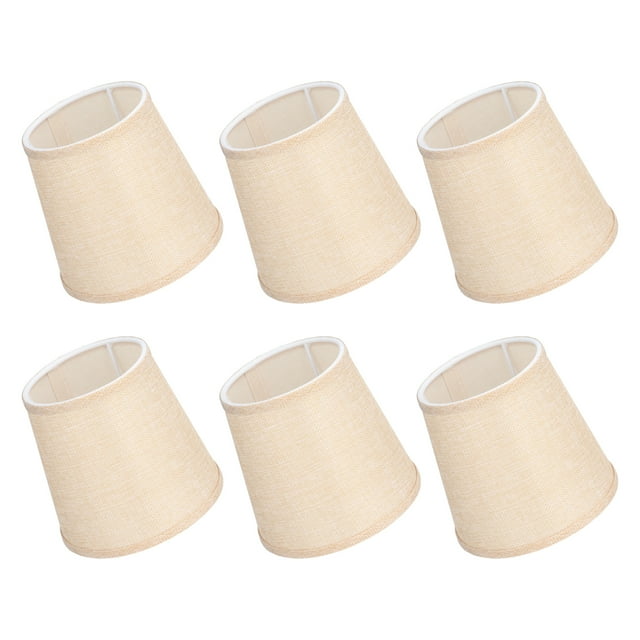 6pcs Fabric Lamp Shades Household Modern E14 Clip On Lampshade For 