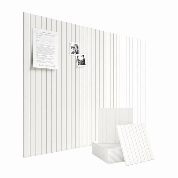 6Pcs Felt Slatted Bulletin Board with -Adhesive,Large Pin Board Removable
