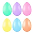 thumbnail image 1 of 6Pcs Fillable Plastic Easter Eggs in Multicolor, Solid Color DIY Craft Decor Eggs for Party Favors, Kids' Toys, and Easter Holiday Decorations,B, 1 of 2