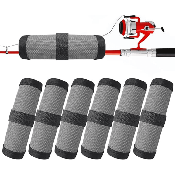 6Pcs Fishing Lure Wraps, Fishing Hook Covers with Tangle-Free Safety, 5.9Inch Lure Wrap for Fishing Lover, Durable Lure Covers for Bait Storage, Fish Hook Storage Protectors, Keeps Fish Safe