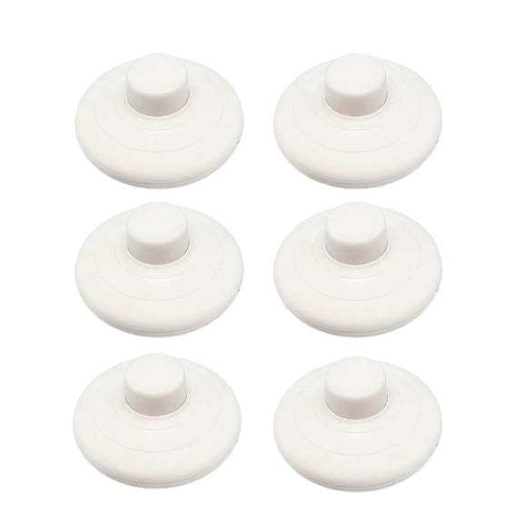 6Pcs Floor Foot Switches Inline Foot Pedal Lamp Switches with Step on Button