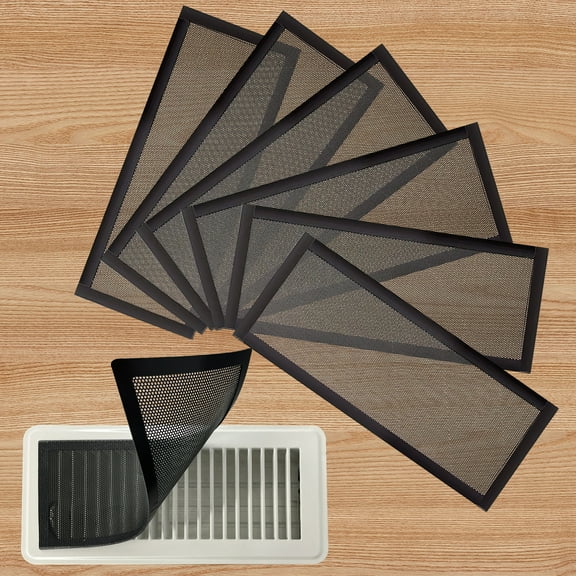 6Pcs, Floor Register Vent Cover, Sticky Vent Mesh Covers, Air Vent, Screen Cover For Home Floor/Wall/Ceiling Air Vent Filters