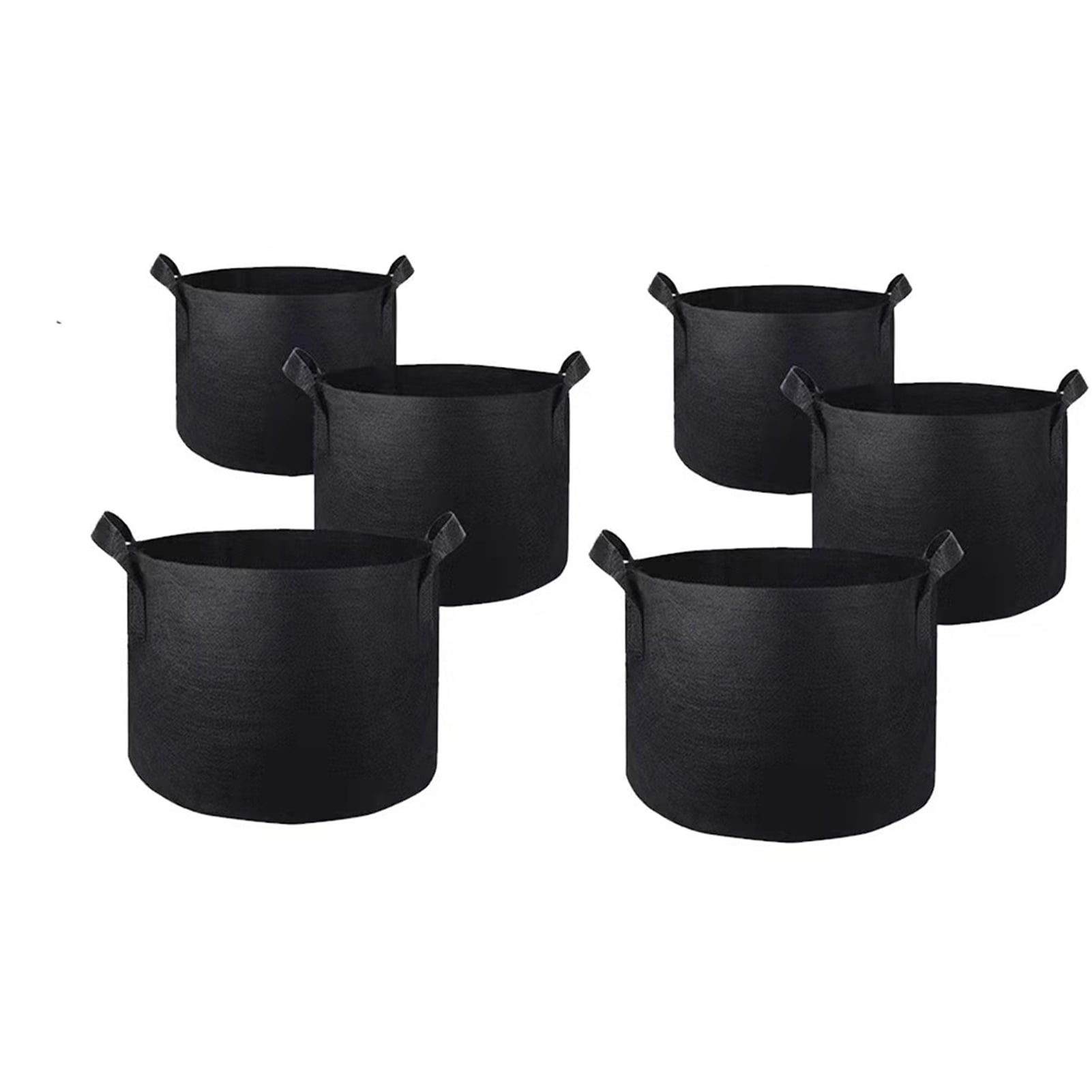 6Pcs Flower Grow Bags Ecofriendly Thick Breathable with Handle Strong