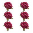 thumbnail image 1 of 6Pcs Flower Napkin Rings Rose Napkin Holder, Rose Napkin Rings Wedding Table Decorations for Ceremony Anniversary Proms, 1 of 11