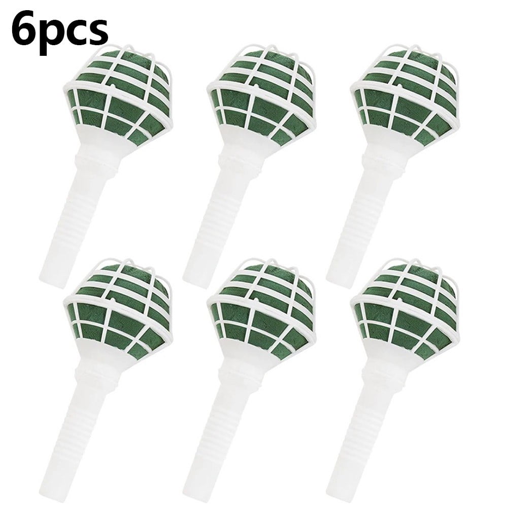 6Pcs Foam Floral Handle Bouquet Holder Flower Bouquet Holder for DIY Wedding Foam Bouquet Handle