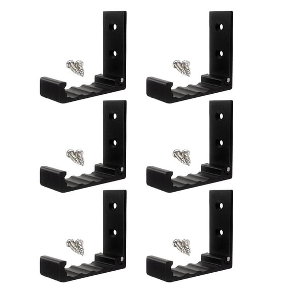 6Pcs Folding Hook Aluminum Alloy Clothes Coat Hat Bags Hangers Wall Mounted Coat Rack Hook Hardware Easy to Install