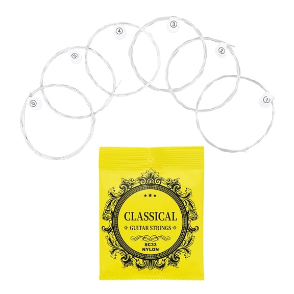 6Pcs Folk Guitar Nylon Strings .028-.043 Acoustics Guitar Strings Replacement Musical Instrument Accessorys Easy to Use