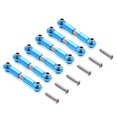 thumbnail image 1 of 6Pcs For Wltoys 1:18 Adjustable Pull Rod Set Easy Installation, Clear Anodized Blue Rods, 1 of 7