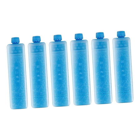 6Pcs Freezer Packs Pack for Cool Bag that Simply Stays for Longer Ice Blocks Freezer Blocks for Hiking Travel Family 15.8cmx4cmx4cm